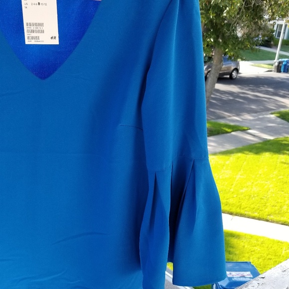 BRAND NEW H&M BLOUSE WITH BELL SLEEVES - Picture 5 of 8